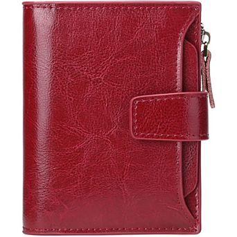 RFID Blocking Leather Wallet for Women - Compact, Stylish, & Secure