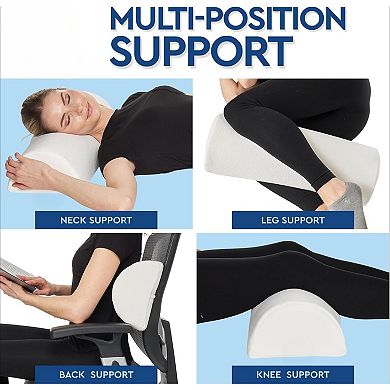 Half Moon Bolster Pillow for Sleep Support