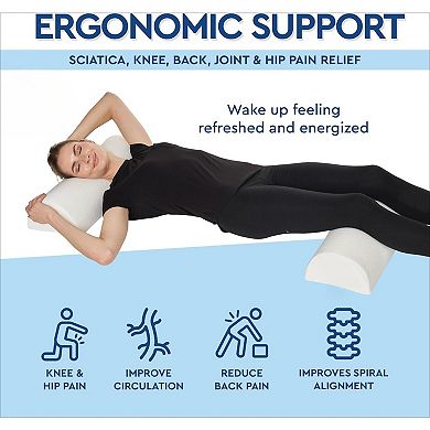 Half Moon Bolster Pillow for Sleep Support