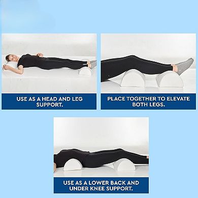 Half Moon Bolster Pillow for Sleep Support