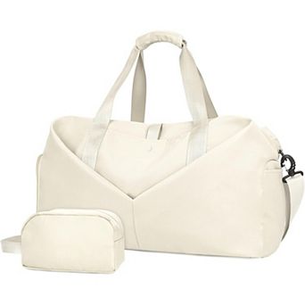 Lightweight Gym Duffel with Wet & Shoe Pockets, Toiletry Bag, Multiple Carrying Options