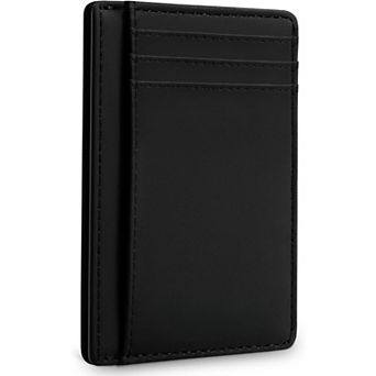 Slim RFID Blocking Wallet: 6 Card Slots, Lightweight, Handmade Leather