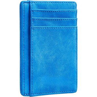 Slim RFID Blocking Wallet: 6 Card Slots, Lightweight, Handmade Leather