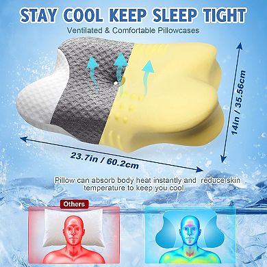 Ergonomic Memory Foam Pillow for Neck Support & Comfort