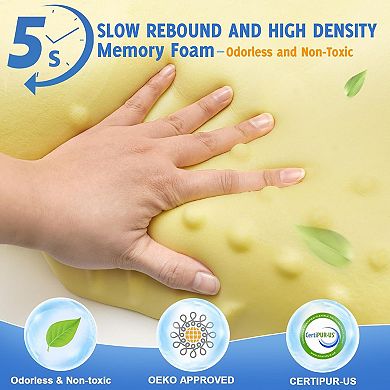Ergonomic Memory Foam Pillow for Neck Support & Comfort