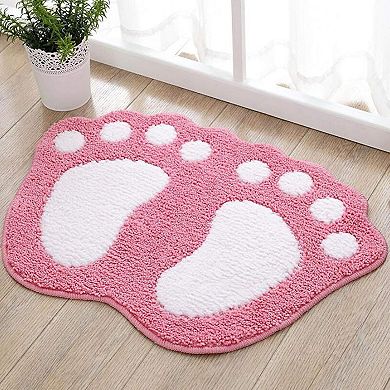 Soft Microfiber Non-Slip Bath Mat - Perfect for Bathroom & Shower, Machine Washable, 16" X 24"