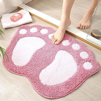 Soft Microfiber Non-Slip Bath Mat - Perfect for Bathroom & Shower, Machine Washable, 16" X 24"
