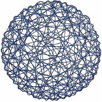 Paper Braided Round Placemats Set of 12 Natural Non-Slip Heat Resistant Table Mats