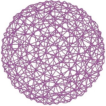 Paper Braided Round Placemats Set of 12 Natural Non-Slip Heat Resistant Table Mats