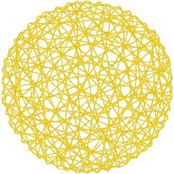 Paper Braided Round Placemats Set of 12 Natural Non-Slip Heat Resistant Table Mats