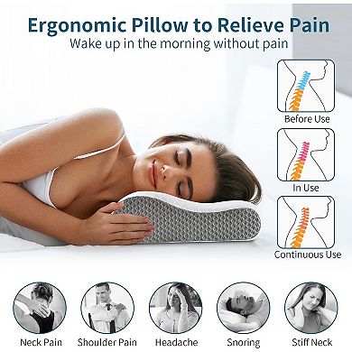 Memory Foam Contour Pillow for Deep Sleep