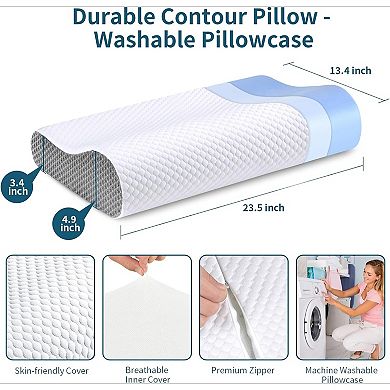 Memory Foam Contour Pillow for Deep Sleep