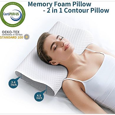 Memory Foam Contour Pillow for Deep Sleep