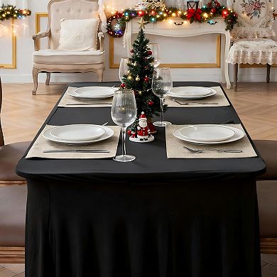 Cloth Placemats Set of 8, Linen Type Fabric Placemats Machine Washable Heat Resistant