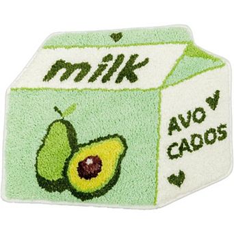 Fruit Cherry Bath Mat for Bathroom Cute Mats Non Slip Milk Cartoon Plush Shower Rug