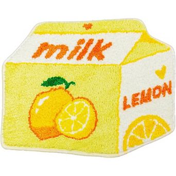 Fruit Cherry Bath Mat for Bathroom Cute Mats Non Slip Milk Cartoon Plush Shower Rug