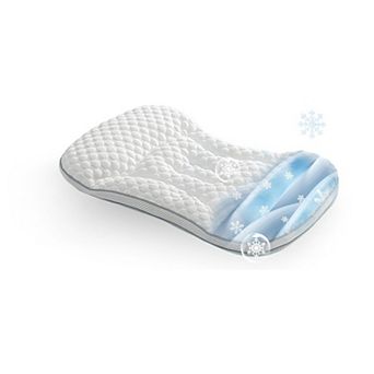 Toddler Pillow Ergonomic Design Dual Height Breathable Fabric Machine Washable