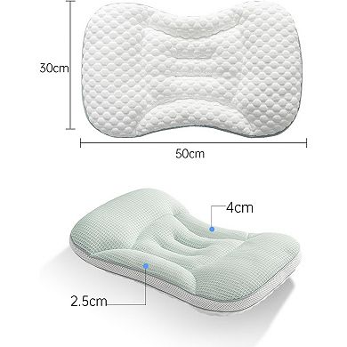 Toddler Pillow Ergonomic Design Dual Height Breathable Fabric Machine Washable