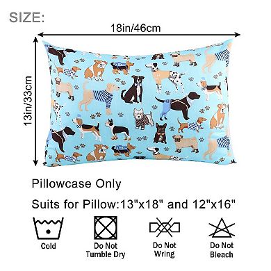 Toddler Pillowcase 12x16/13x18, Polyester, Envelope Closure, Safe for Babies