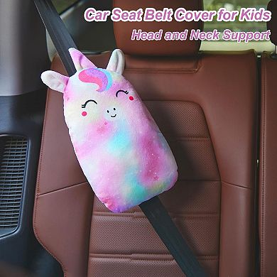 Soft Unicorn Car Seat Belt Pillow for Kids