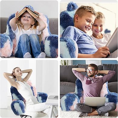 Luxurious Fluffy Armrest Pillow for Comfortable Relaxation