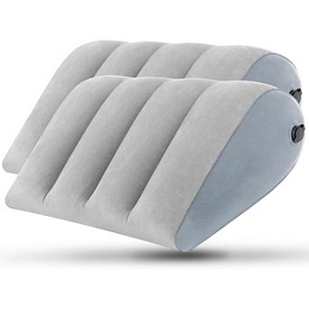 2-Pack Lightweight Inflatable Wedge Pillow for Travel & Relaxation