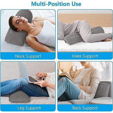 Ergonomic Inflatable Half Moon Pillow for Pain Relief