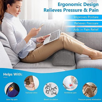Ergonomic Inflatable Half Moon Pillow for Pain Relief