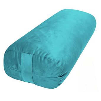 Yoga Bolster Pillow - Velvet Cover, Eco-Friendly Sponge Fill, Multi-Use