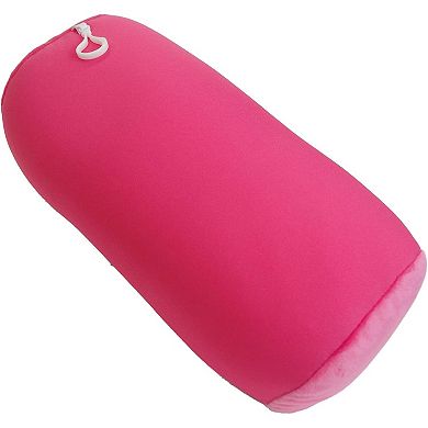 Microbead Travel Pillow: Soft Polyester/Spandex, Cool, Compact, Durable