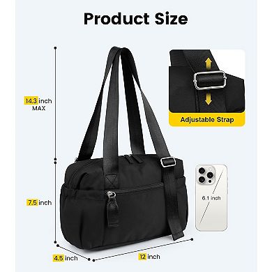 Small Lightweight Gym Duffel Bag with Wet Pocket for Fitness