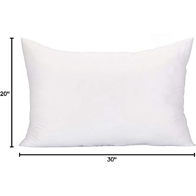 Ultra-Soft Polyester Fluffy Pillow Insert, Medium Support, Breathable Fabric