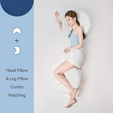 Memory Foam Side Sleeping Pillow with Arm Holes for Comfort