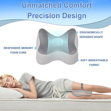 Memory Foam Knee Pillow for Side Sleepers: Pressure Relief, Breathable Fabric, Easy Care