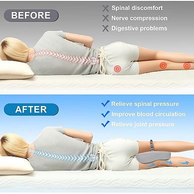 Memory Foam Knee Pillow for Side Sleepers: Pressure Relief, Breathable Fabric, Easy Care