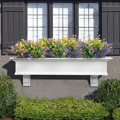 24 Pcs Bundles Artificial Flowers Outdoor, Faux Artificial Plants Shrubs Plastic Flower Bulk