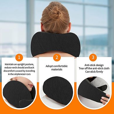 Travel Neck Pillow Airplane, Memory Foam Travel Pillows for Comfort on Sleeper Hold Compact