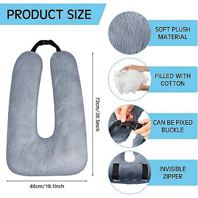 2 Pcs Car Travel Pillow, U-Shaped Design, PP Cotton Filled, Durable, Versatile