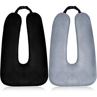 2 pc Car Travel Pillow, U-Shaped Design, PP Cotton Filled, Durable, Versatile