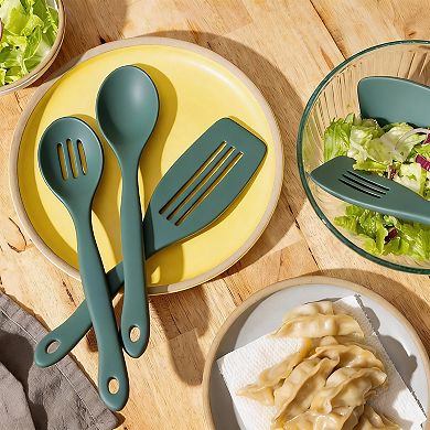 5pc Pakkawood Cooking Utensils Set - Durable, Heat Resistant, Non Scratch