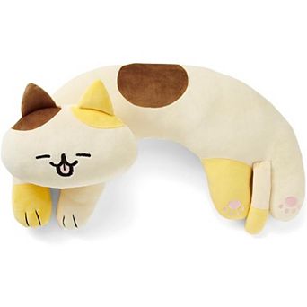 U-Shaped Cat Plush Pillow, Cute Plushies, 20" - Ultrasoft Cat Stuffed Animal, Birtday Gift