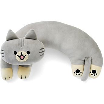 U-Shaped Cat Plush Pillow, Cute Plushies, 20" - Ultrasoft Cat Stuffed Animal, Birtday Gift