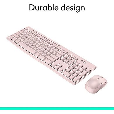 Wireless Keyboard and Mouse Combo for Windows, 2.4 GHz, 8 Multimedia Keys, PC, Laptop