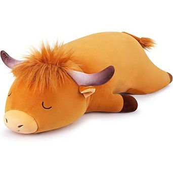 30'' Giant Highland Cow Plush Stuffed Animal-Cute Highland Co Plush Body Pillow Plushies
