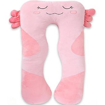 47x23 Inch U Shaped Long Plush Body Pillows, Stuffed Animal Unicorn Soft Large Pillow