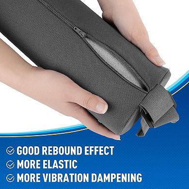 Lumbar Roll Support Pillow for Office Chair, Car, Memory Foam Back Cushion with Washable Cover