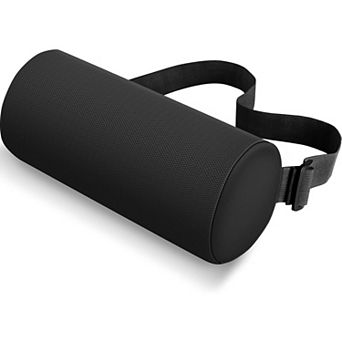 Lumbar Roll Support Pillow for Office Chair, Car, Memory Foam Back Cushion with Washable Cover