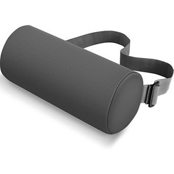 Lumbar Roll Support Pillow for Office Chair, Car, Memory Foam Back Cushion with Washable Cover