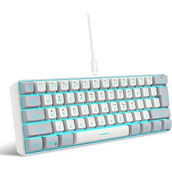 60% Wired Gaming Keyboard, Ultra-Compact RGB Backlit Small Gaming Keyboard for PC