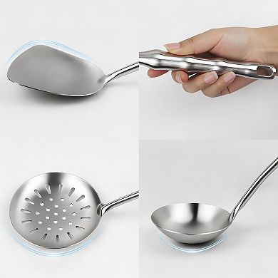 1810 Stainless Steel 9-Piece Kitchen Utensil Set - Ergonomic Handles, Durable, Easy to Clean